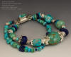 Turquoise, Lapis and Sterling Bracelet